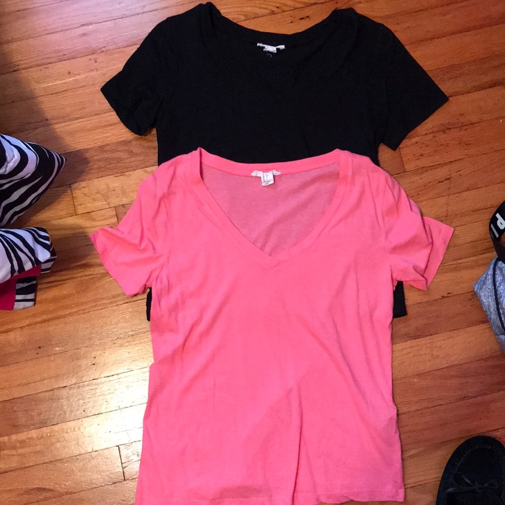 Two Forever 21 plain colored tops.